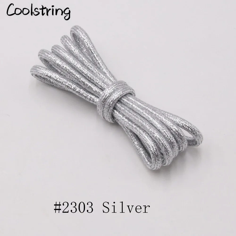 Coolstring однотонные закругленные металлические шнурки блестящие шнурки мигающие Блестящие модные латчеты перламутровые для спорта холст