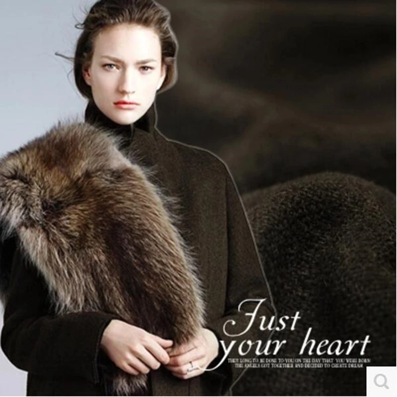 Зимняя утепленная кашемировая шерстяная одежда ткань для шитья рубашек материал