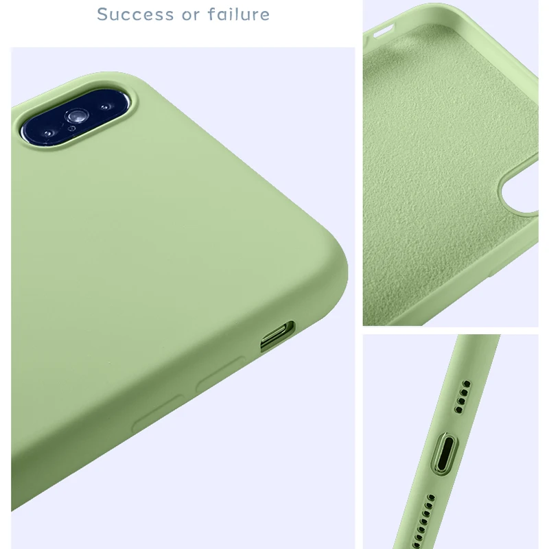 Чехол IQD для iphone Xr X Xs Max мягкий жидкий силиконовый чехол из микрофибры тканевая