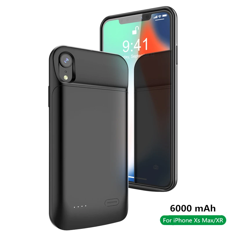 2021 5000 мАч чехол для зарядки аккумулятора iPhone XR портативного резервного внешнего Xs Max|Чехлы с аккумулятором| |