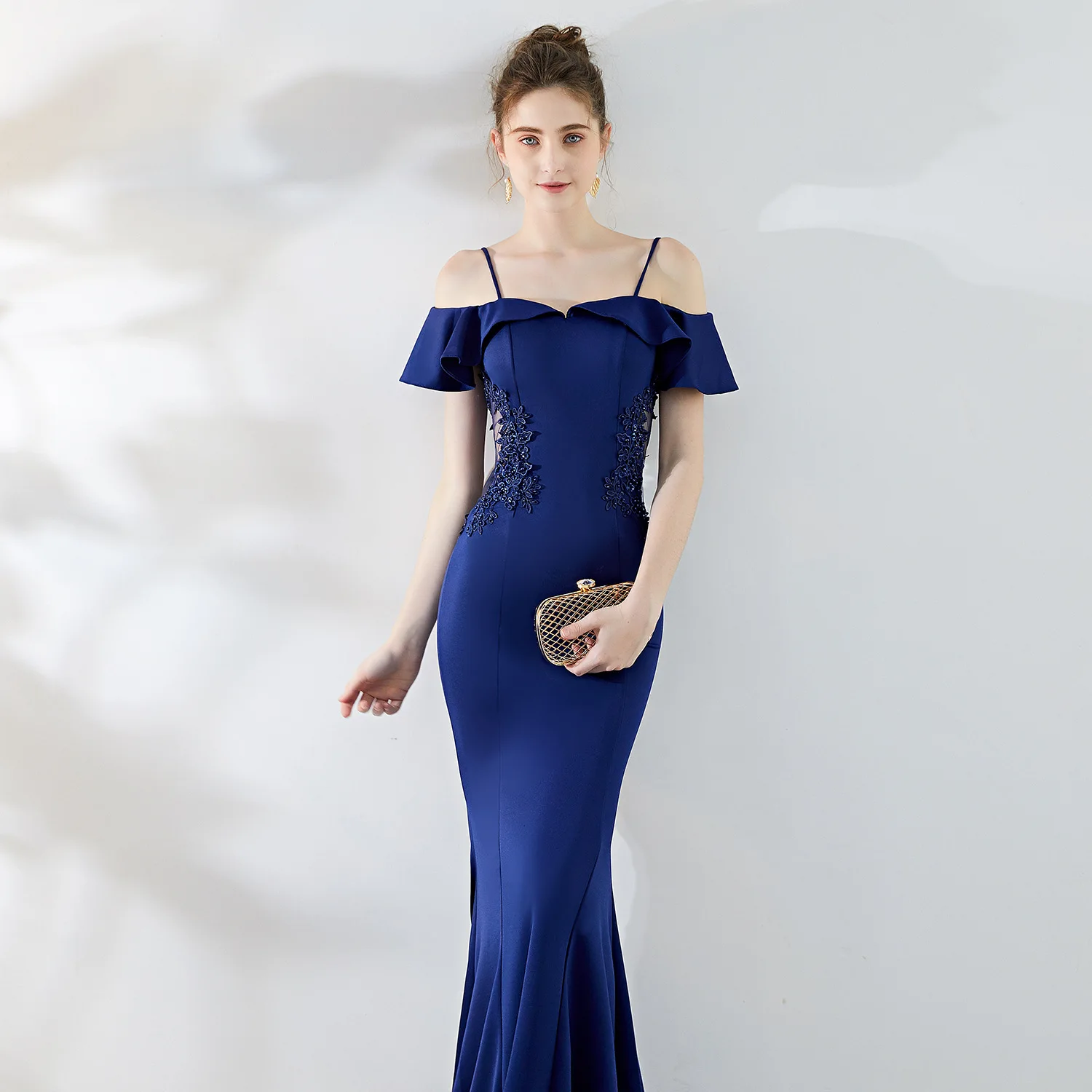 Модное сексуальное длинное вечернее платье русалки женское элегантное для