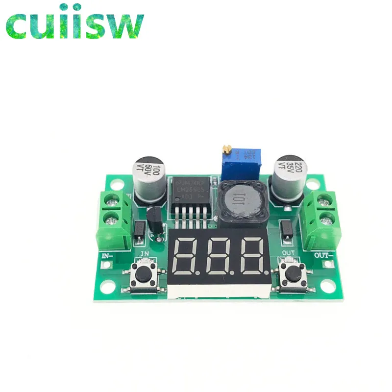 LM2596S DC LM2596 регулятор напряжения + светодиодный вольтметр понижающий модуль