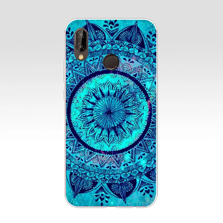 Чехол с рисунком мандалы для huawei P20 lite, 54G, мягкий силиконовый чехол из ТПУ, защитный чехол для телефона huawei p20 lite, чехол - Цвет: 30