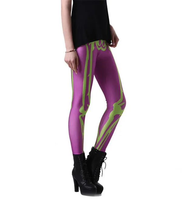 Jogger Leggins Sport Sexy Trousers Skeleton Leggings Elastic Digital Printing Jeggings Fitness Gym Clothes Women | Женская одежда
