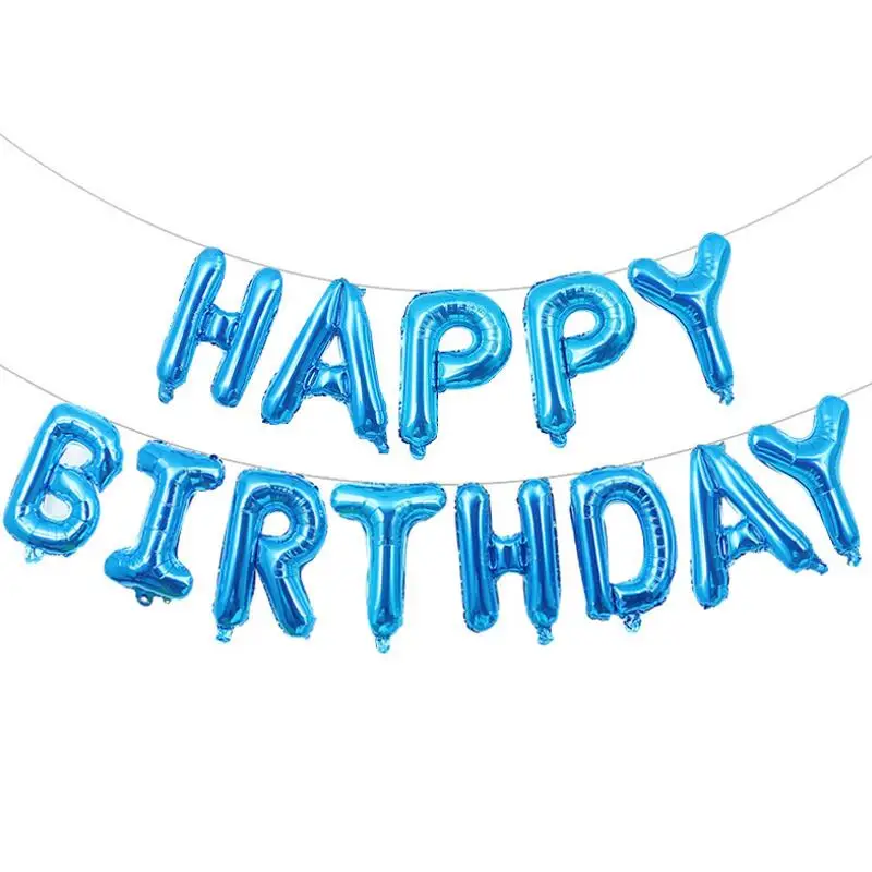 2 компл./упак. алюминиевый воздушный шар с надписью Happy Birthday Вечерние Декорации