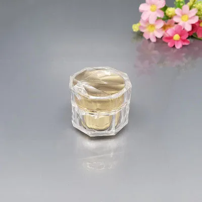 5g Cream Jar Золотая бутылка в форме птичьего гнезда пустая бутылка с распылителем эссенция лосьон насос бутылка Акриловая банка для крема контейнер флакон для косметики 5 г 30 г 50 г - Цвет: 5g Cream Jar