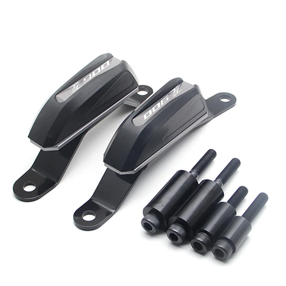 gray Для Kawasaki z900 CNC алюминиевый POM кожух для двигателя мотоцикла Краш колодки Рамка протектор сдвижные стенки статора - Цвет: gray