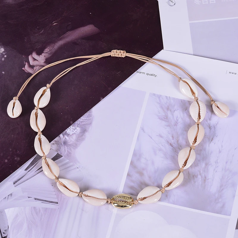 Женская летняя пляжная ракушка в стиле бохо ручной работы|Колье| |