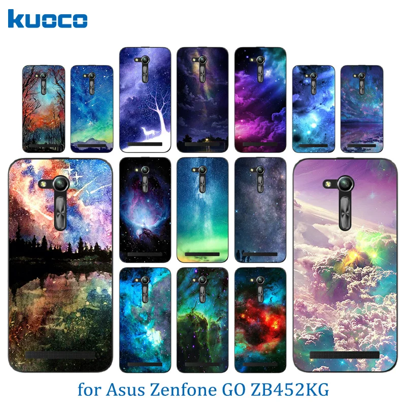 4 5 дюйма для Asus ZB450KL чехлы телефонов с рисунком звездного неба Zenfone GO 2nd Gen ZB452KG