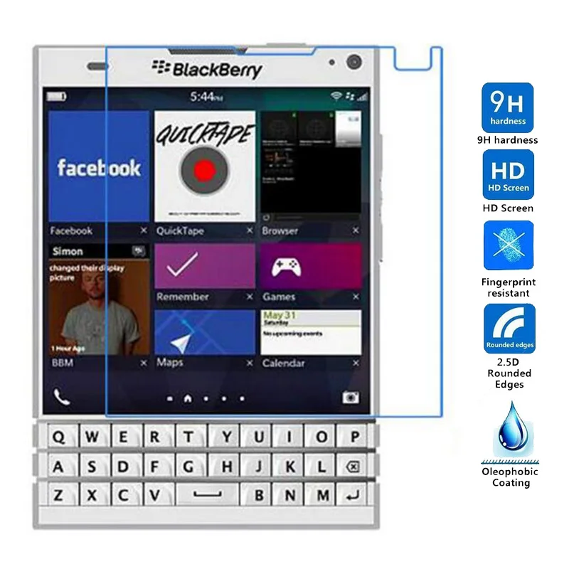 2 шт. для Blackberry Z3 Q10 Q20 Q30 Z10 Q5 Защитная пленка для экрана Переднее закаленное стекло для Blackberry Aurora защитная пленка