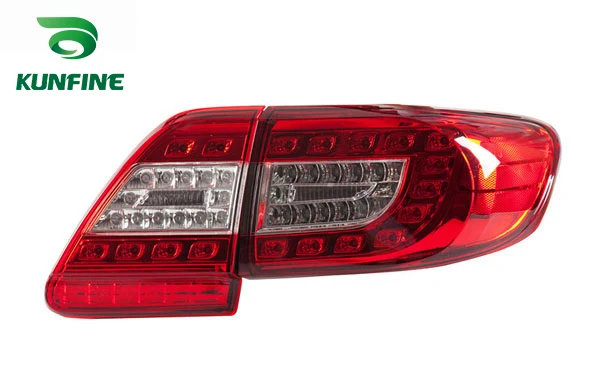 KUNFINE пара автомобильных задних фонарей в сборе для TOYOTA COROLLA 2011 2012 2013 светодиодный