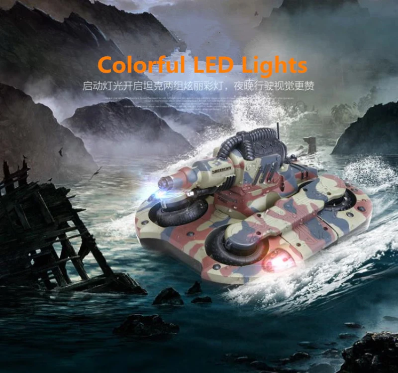 Танк-амфизия 24883A 2 4 ГГц беспроводной RC бак для автомобиля воды/Land Mode с