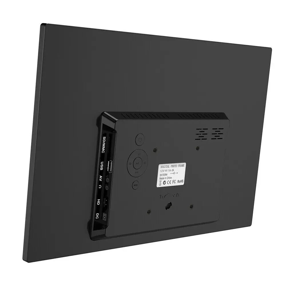 17" Digital Photo Frame Electronic Picture Frame 1440*900 1080P Alarm Clock MP3 MP4 Remote Control