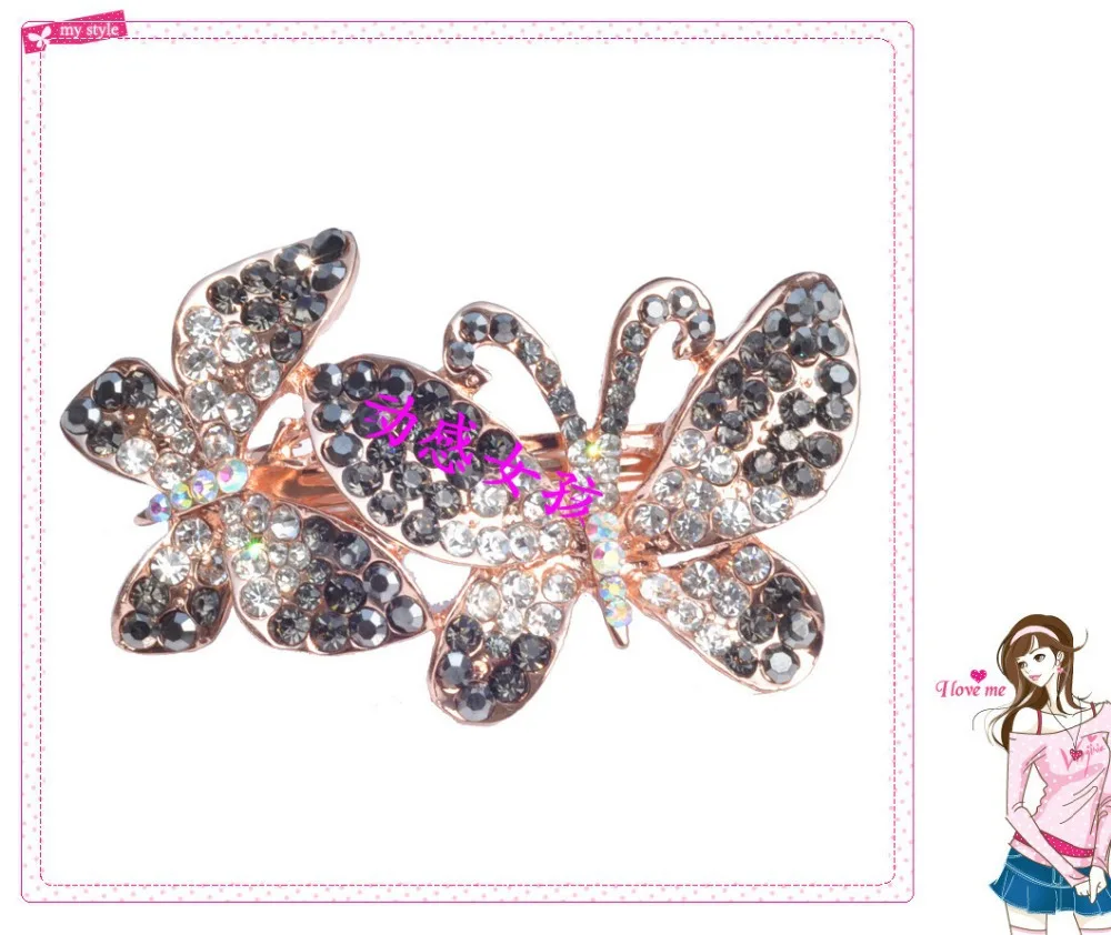 Favorites Compare Hot sale cute Rhinestone Flower Alligator Hair Clip Metal Barrettes | Украшения и аксессуары