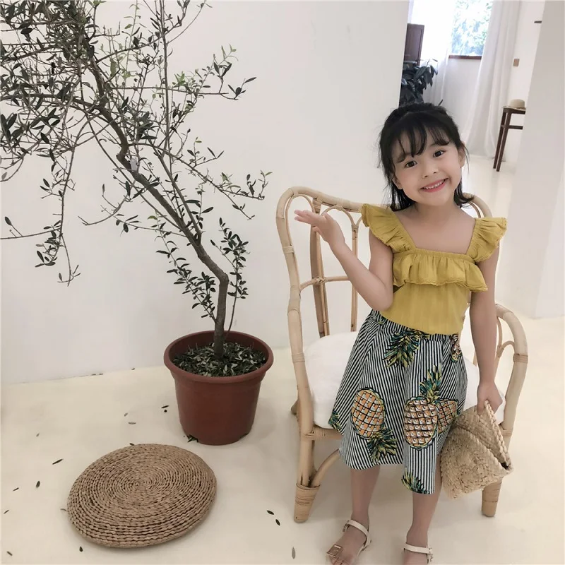 Комплекты для девочек Коллекция 2020 года Новая летняя детская одежда Модная