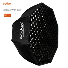 Godox портативный 80 см зонтик восьмиугольный софтбокс Отражатель с сеткой сотовый софтбокс для TT600 TT685 V860II вспышка Speedlight