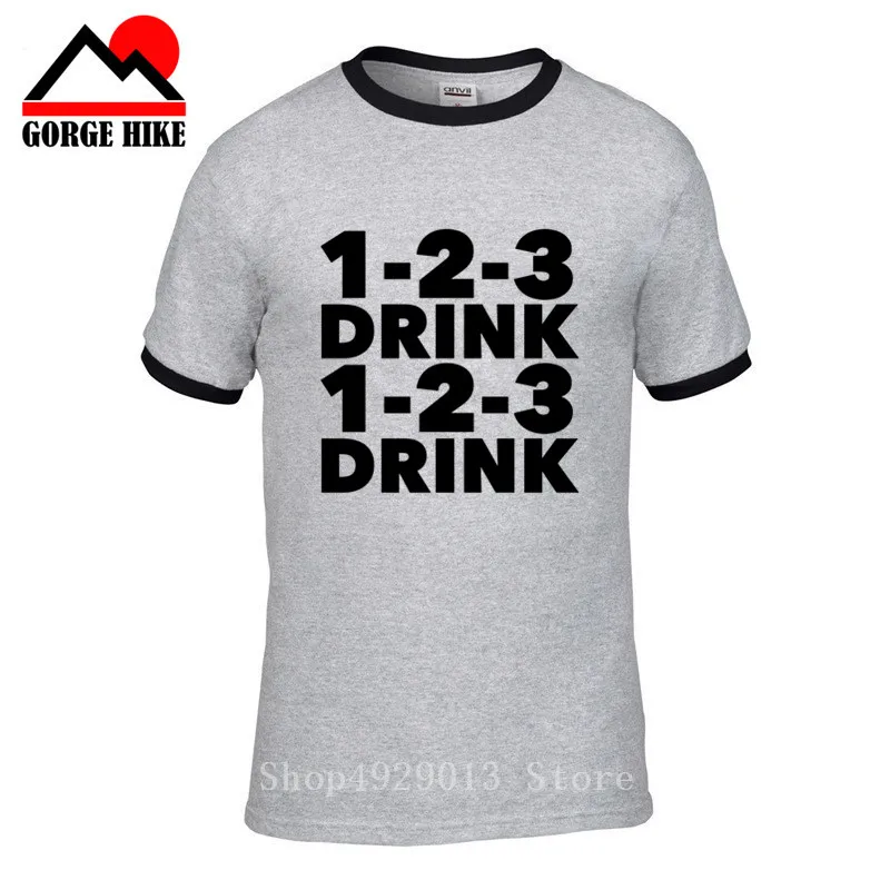 Enjoy the Beer Alcohol Мужская футболка для питья Веселая пародия летний модный топ