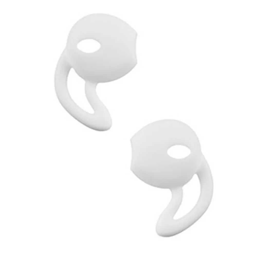 White Ушные крючки Earpods Чехлы Нескользящие силиконовые мягкие спортивный наушник советы для Apple AirPods или EarPods наушники/наушники - Цвет: White