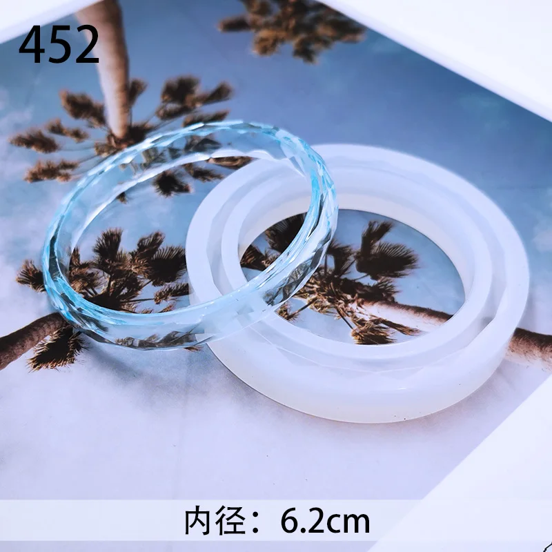 MJ-452 1 шт. браслет Подвеска для изготовления DIY прозрачный УФ-смола эпоксидный силикон комбинированные формы для DIY изготовления ювелирных изделий - Цвет: MJ-452
