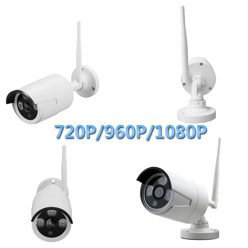 PUAroom 4CH IP66 Водонепроницаемые наружные пулевые ip-камеры видеонаблюдения для дома с
