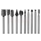 Вращающаяся пилка, 10 шт.компл., электрическая шлифовальная, полировальная головка, Гравировальный резак, инструмент для рукоделия по дереву