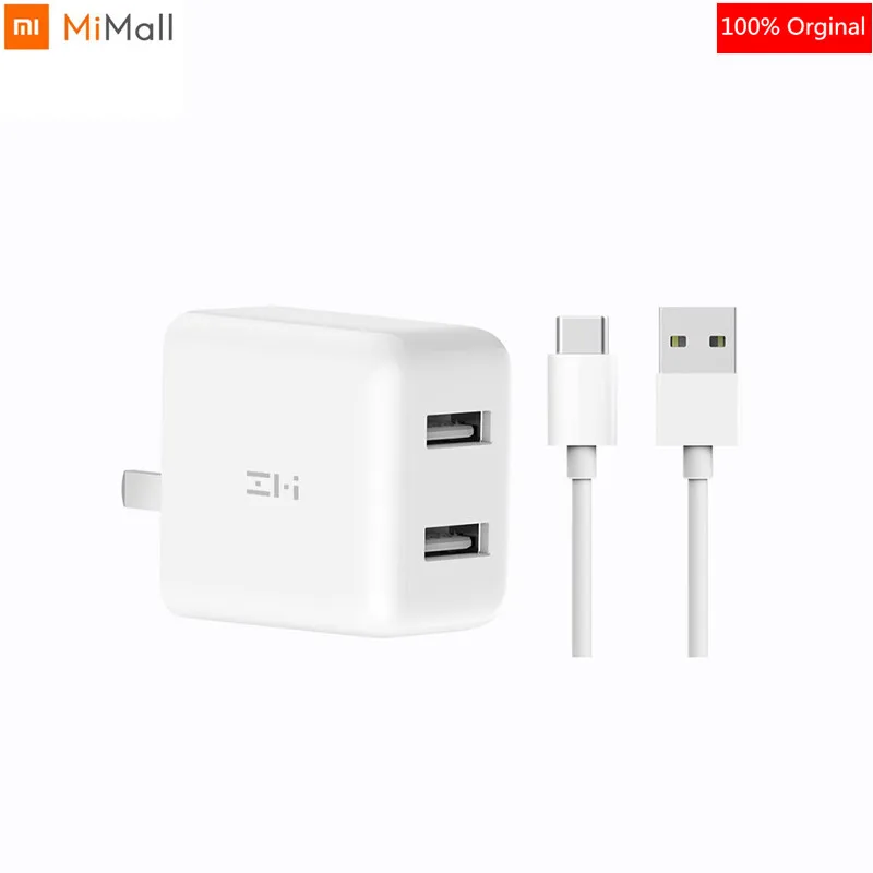 Xiaomi ZMI, зарядное устройство для телефона, двойной USB QC3.0, зарядка 15 В, 3.6A, 18 Вт, подходит для iPhone, samsung, iPad, huawei, смартфона