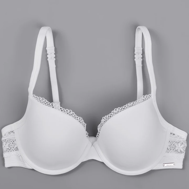 Sexy lace bra cups a low heart thin halter bra straps cross back female underwear