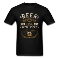 oh beer t shirt king of intelligent t shirts mens clothing black tops vintage letter tees 80s man funny tshirts oversized
