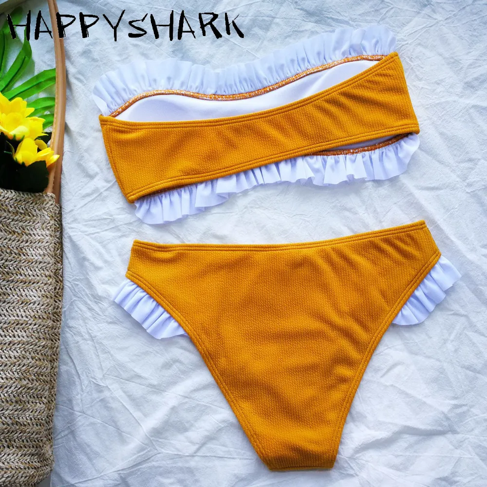 Женский купальник бикини в полоску HAPPYSHARK 2 шт. | Женская одежда
