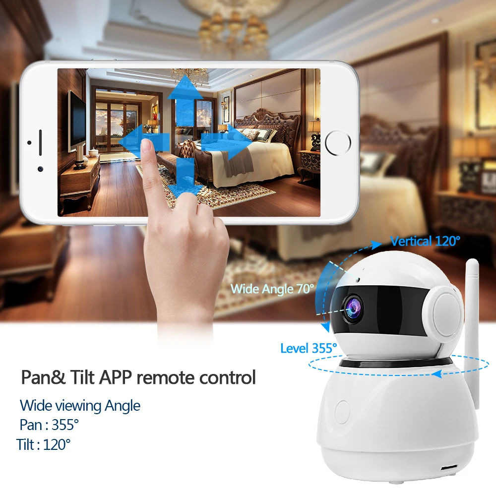 LOOSAFE Камера наблюдения домашней безопасности IP Wi Fi Беспроводной 2MP P2P ИК Cloud Storage