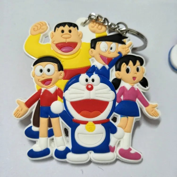 1 шт. 6 см Kawaii Doraemon аниме-брелок для ключей ПВХ фигурка брелок милые игрушки