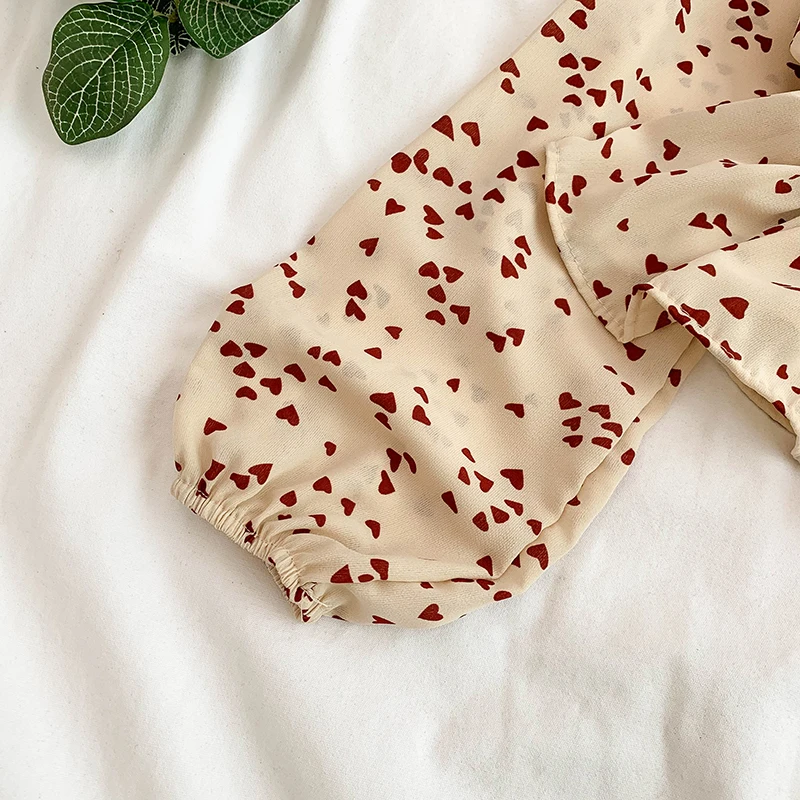 2019 Новая модная женская блузка рубашка любовь свежий лист лотоса качели талии с