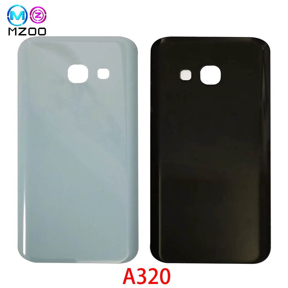 Заднее стекло для SAMSUNG Galaxy A3 A320 2017 задняя крышка батареи стеклянная Задняя Дверь