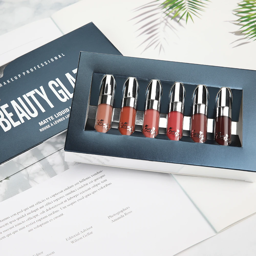 Жидкая помада для Макияжа Beauty Glazed 6 шт./кор. подарочный набор косметика блеск губ