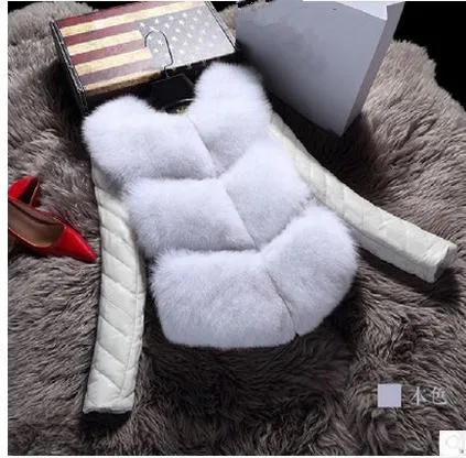 Новое поступление женские лоскутные куртки из овечьей кожи меховые со съемными