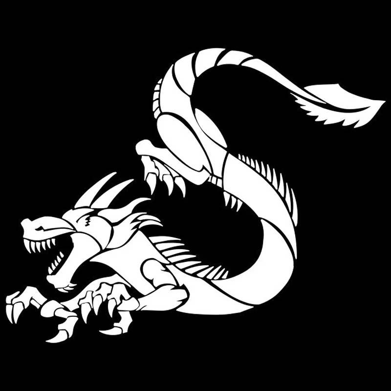 17 5 см * 13 6 интересные Дракон мультфильм автомобильный Стайлинг автомобиля