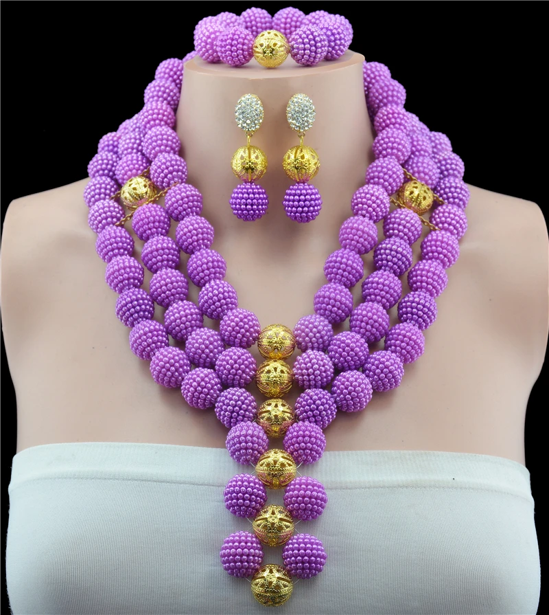 2016 модные синие нигерийские Свадебные африканские Бусины Ювелирные наборы