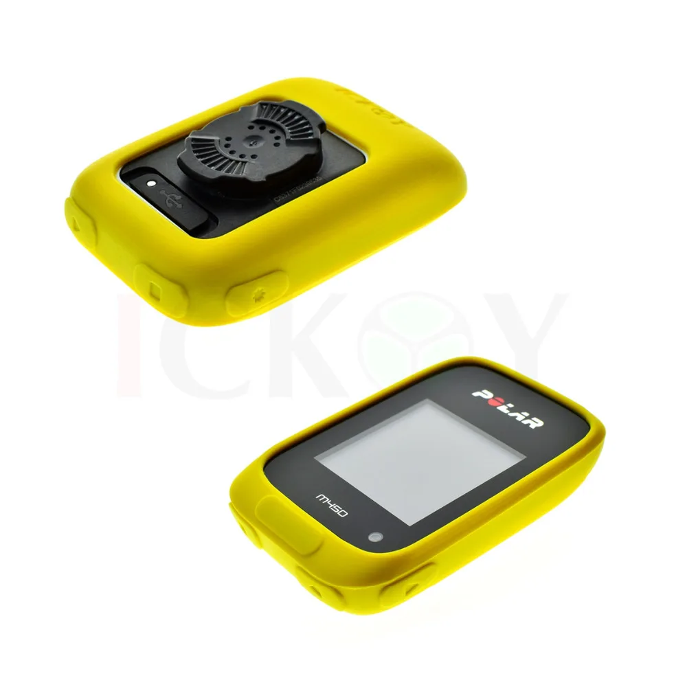 

Outdoor Bycicle Road / Mountain Bike Accessories Rubber Yellow Protect Case for Cycling Training GPS Polar M450