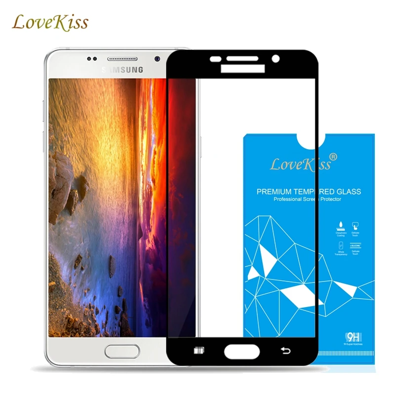 Закаленное стекло Lovekiss для Samsung Galaxy A3 A5 A7 2017 J3 J5 J7 Prime защитная пленка iPhone X 8 7 Plus