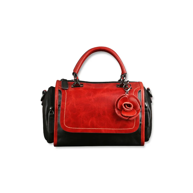 Роскошная дамская сумочка из натуральной кожи 2019 элегантная сумка мессенджер на