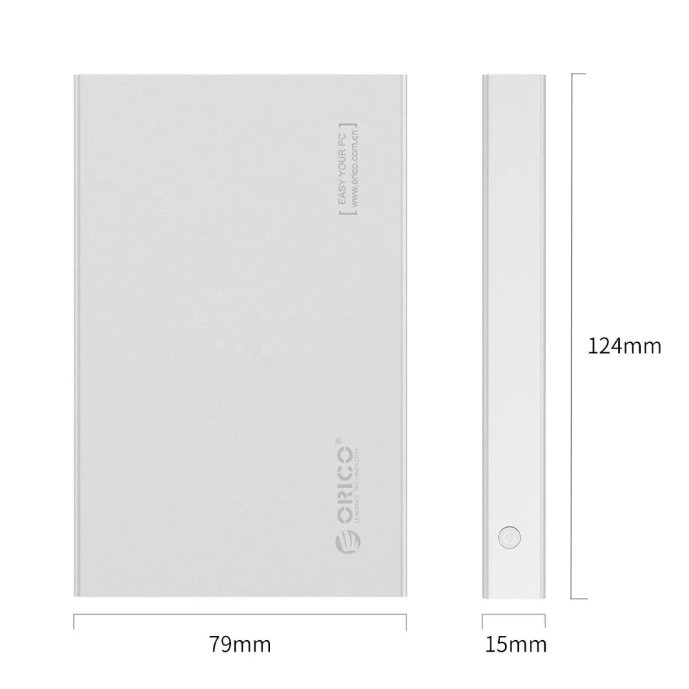 Чехол ORICO HDD 2,5 дюйма SATA для USB 3,1 type C Gen 2 чехол для samsung Seagate SSD 4 ТБ коробка для жесткого диска внешний корпус для жесткого диска