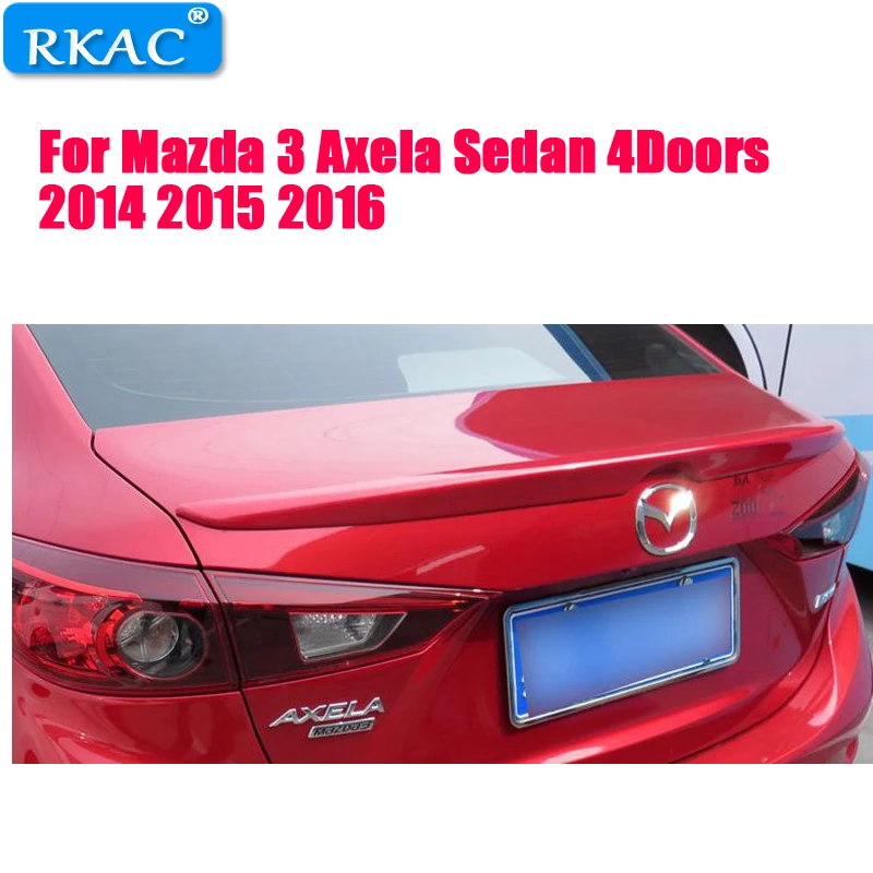 Горячая ABS пластик Неокрашенный праймер цвет спойлер на задний багажник крыло