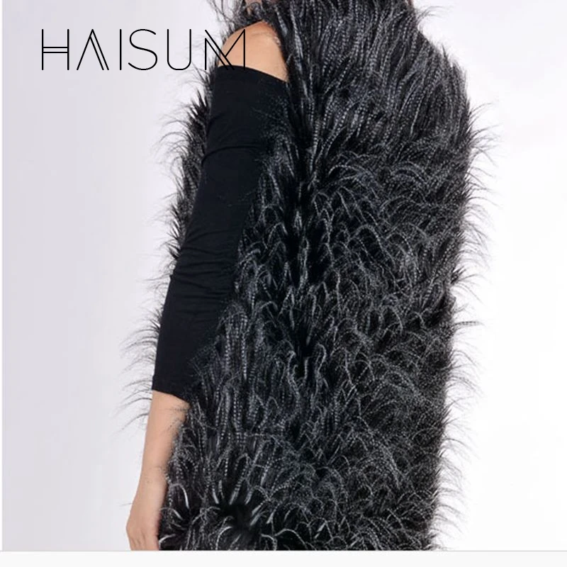 Пальто с кроликом None 2018 Акция Топ модное пальто искусственным узким жилет Haisum