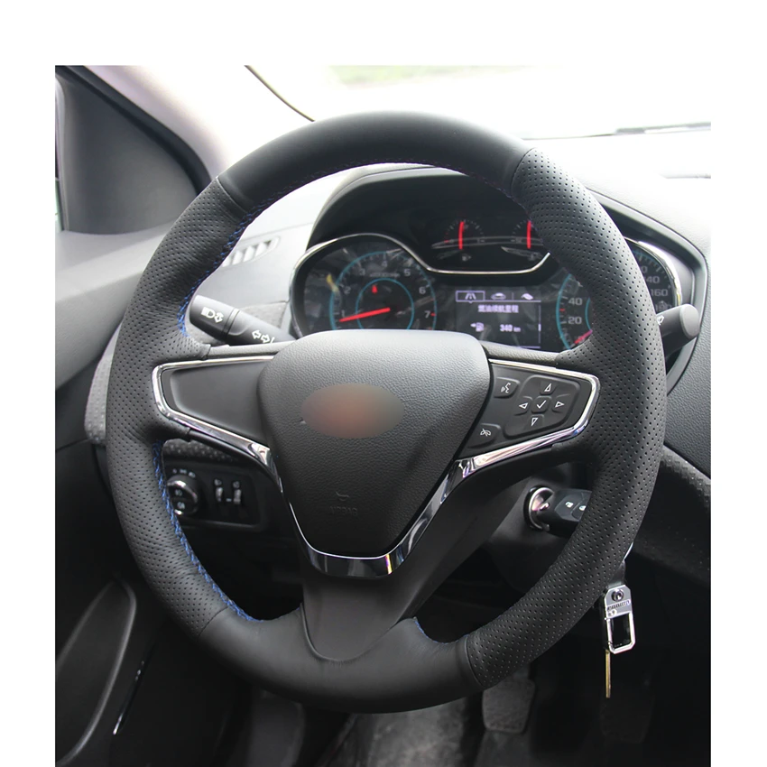 Вышитая вручную искусственная кожа для Chevrolet Cruze 2015 V 2016 2017 New Cruze|Чехлы на руль| |