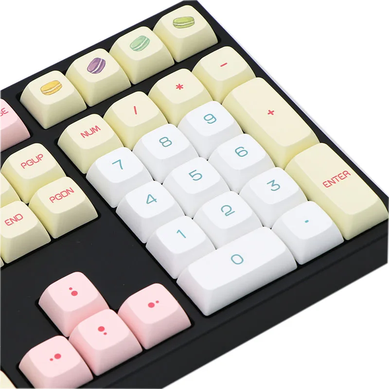 BGKC XDA Macaron Тепловая Сублимация красителя, ФБТ DSA keycap для проводной USB механической клавиатуры Cherry MX switch keycaps