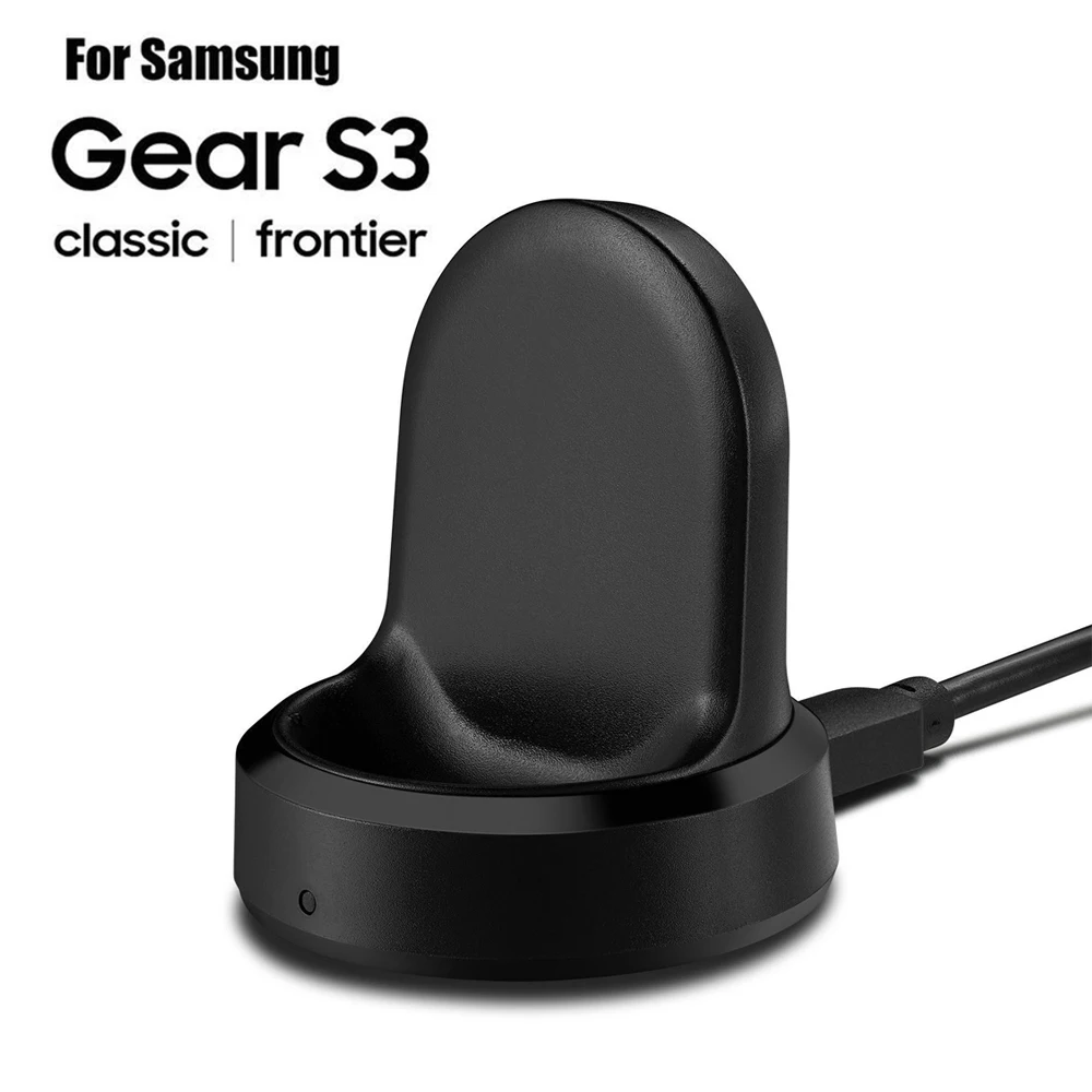 Беспроводная зарядная док станция QI для Samsung Gear S3 Frontier S2 S4 подставка Galaxy Watch