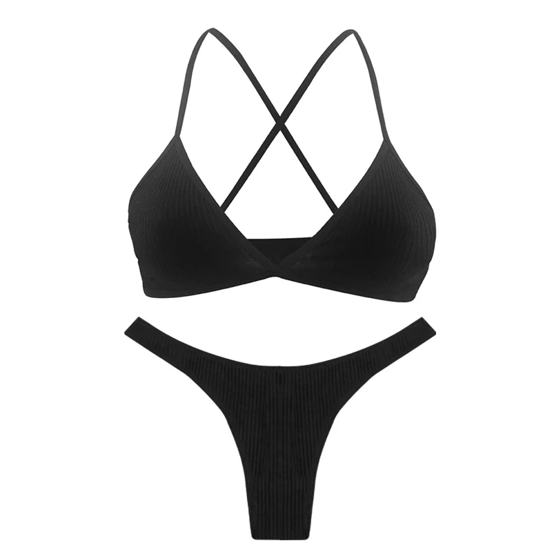 Black Bra set De Monarchia, сексуальное нижнее белье, набор, хлопок, тонкая резьба, комплект нижнего белья пуш-ап, красота, сзади, женский бюстгальтер, трусики, набор, комфортное нижнее белье - Цвет: Black Bra set