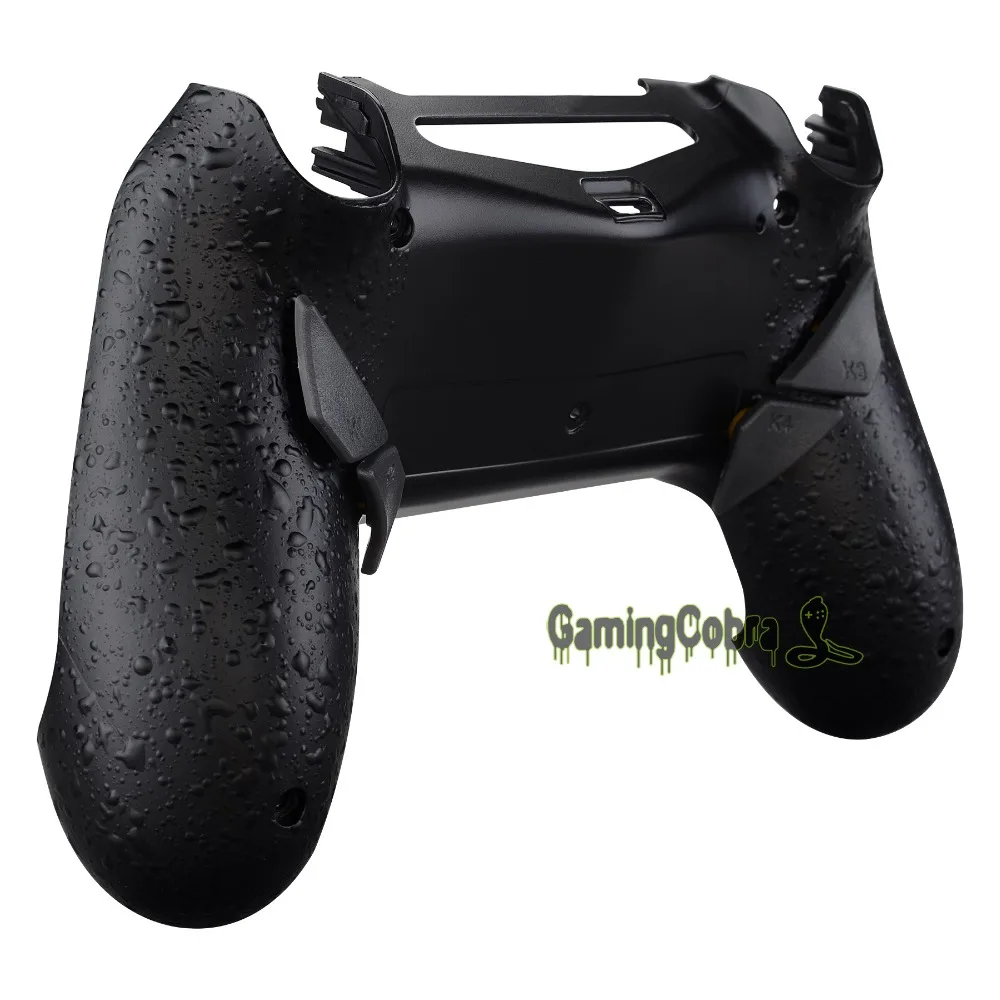 Тиснёный черный рассвет программируемый Remap комплект для PS4 тонкий поляризационный фильтр Pro контроллер JDM 040/050/055 w/изготовленные на заказ задняя крышка в виде ракушки и 4 и пуговицами на спине