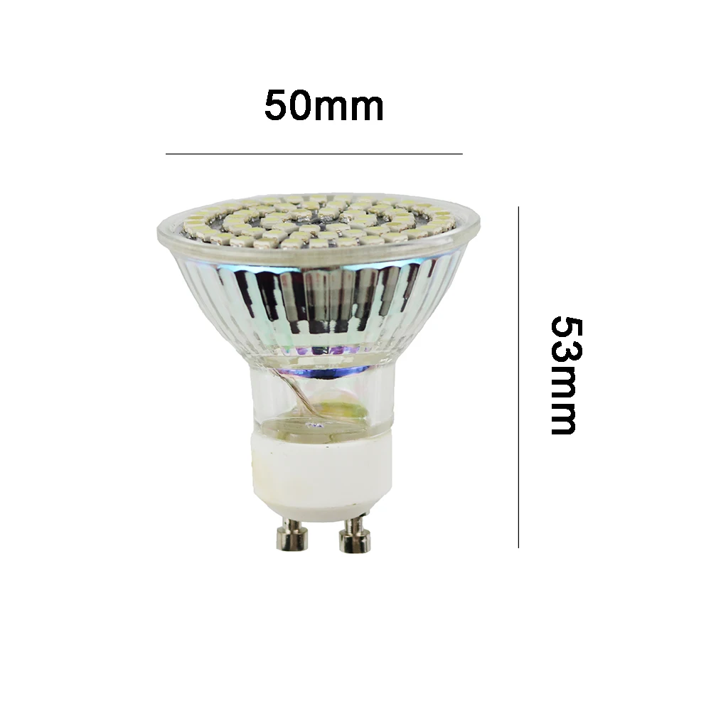 Светодиодная лампа направленного света 6 шт./лот чип SMD 3528 Вт цоколь GU10 60