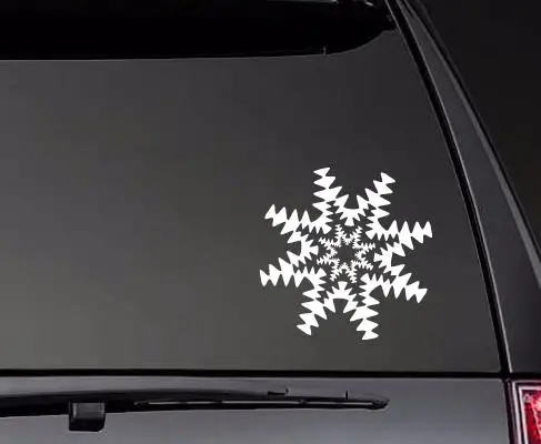 

Snowflake Christmas Car Sticker Fuel Reminder Decals Art Car Body Decor Stickers Waterproof Removable ZP0566